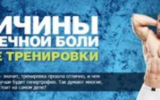 Как снять боли в мышцах после тренировки