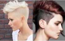 Стрижки с выбритыми висками женские на короткие, средние, длинные волосы