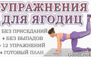 Лучшие упражнения для ягодиц и бедер. Подробная методика.