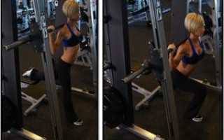 Выпады в тренажере Смита: техника выполнения упражнений