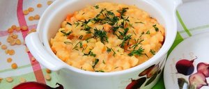 Гороховая каша с курицей в мультиварке 