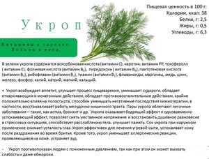 Как используется укроп