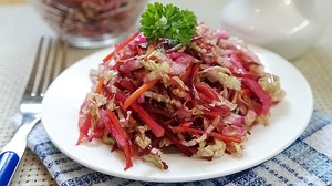 Салат с овсяными отрубями