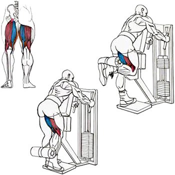 Сгибание ног стоя