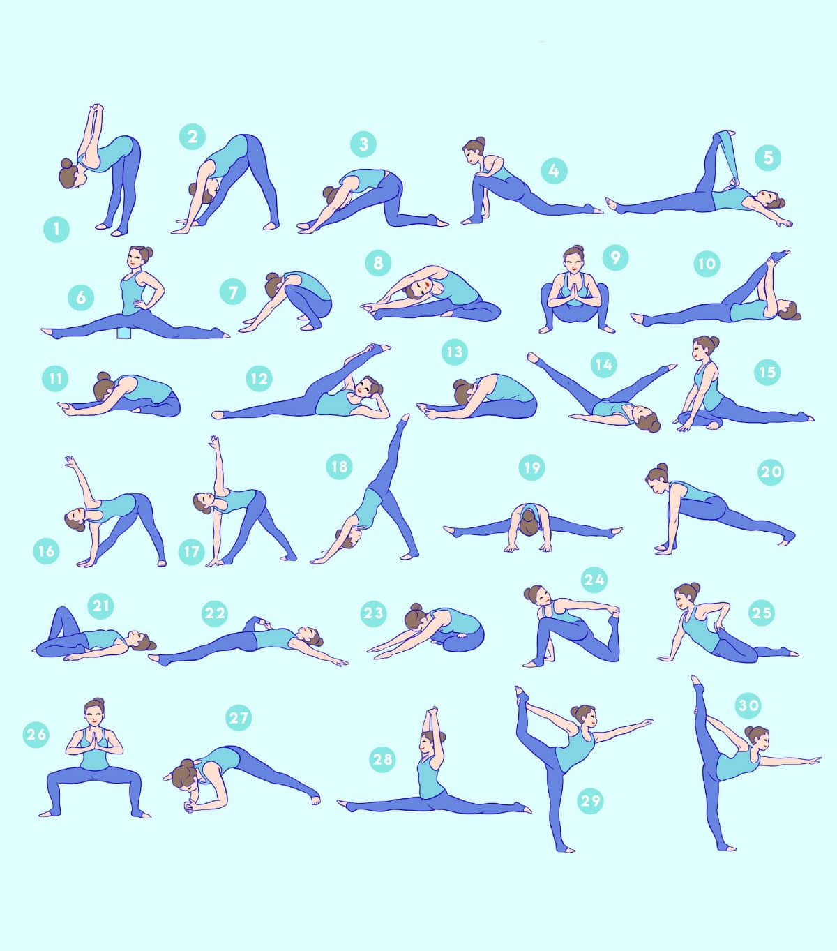 30 дневный челлендж по растяжке на шпагат