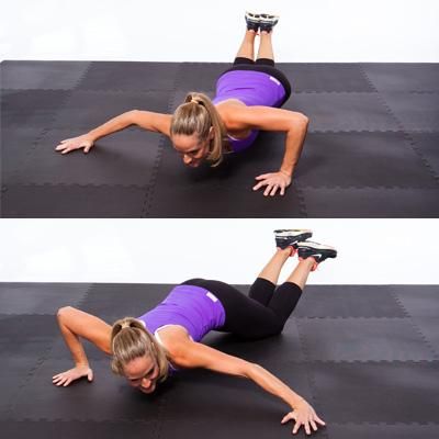 Боковые отжимания от пола