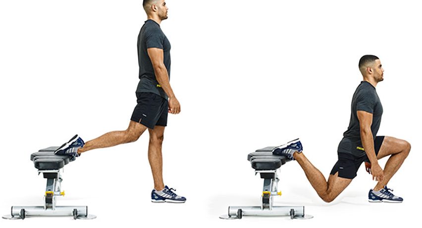 Болгарский сплит присед