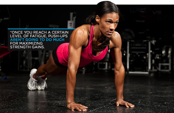 Отжимания от пола для девушки