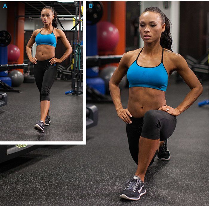 Шагающие выпады