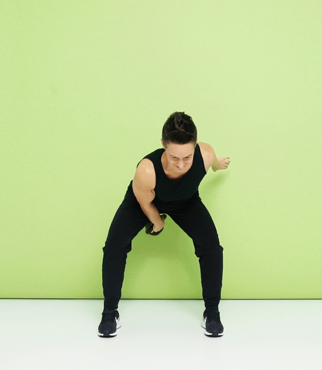 махи со сменой руки