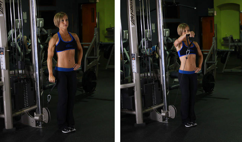 Махи перед собой в тренажере