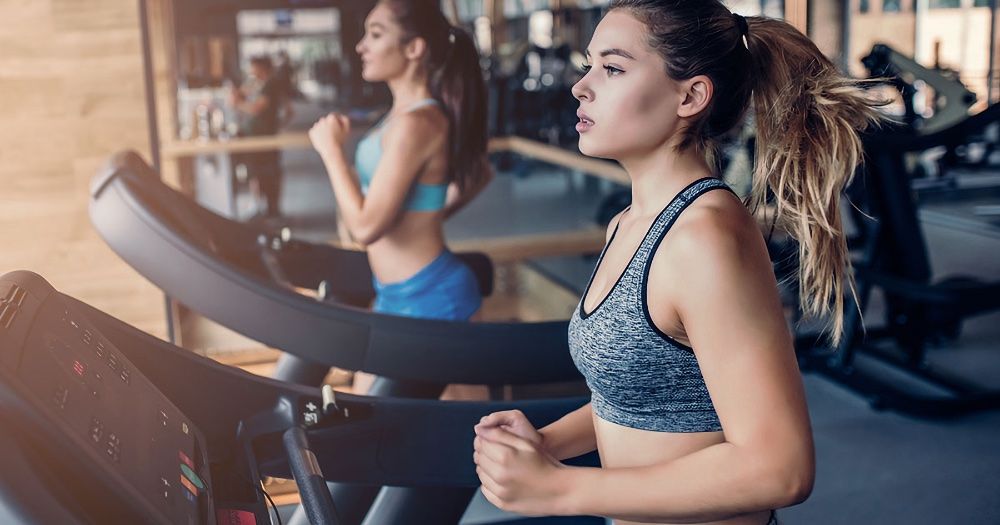 Занятия на беговой дорожке