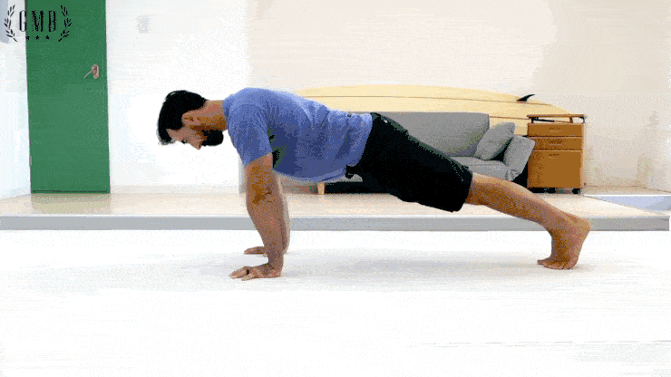 Негативная фаза с четверным отжиманием