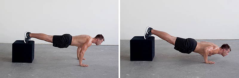 Отжимания под углом