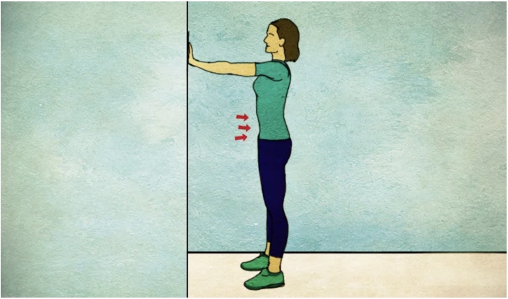 Планка в положении стоя