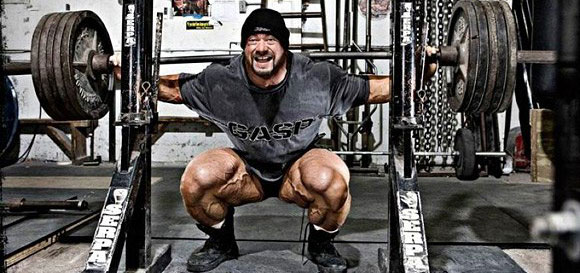 Приседания со штангой на плечах