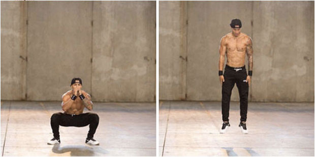 Прыжки из положения сидя