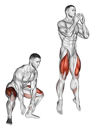 Приседания с прыжками