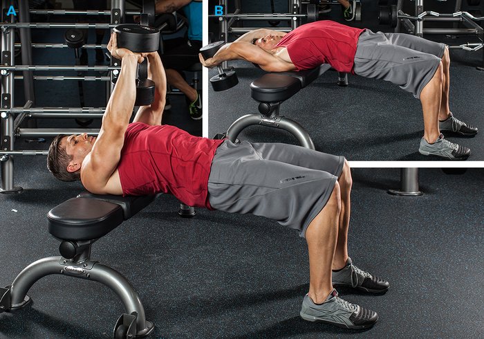 Пуловер с гантелей