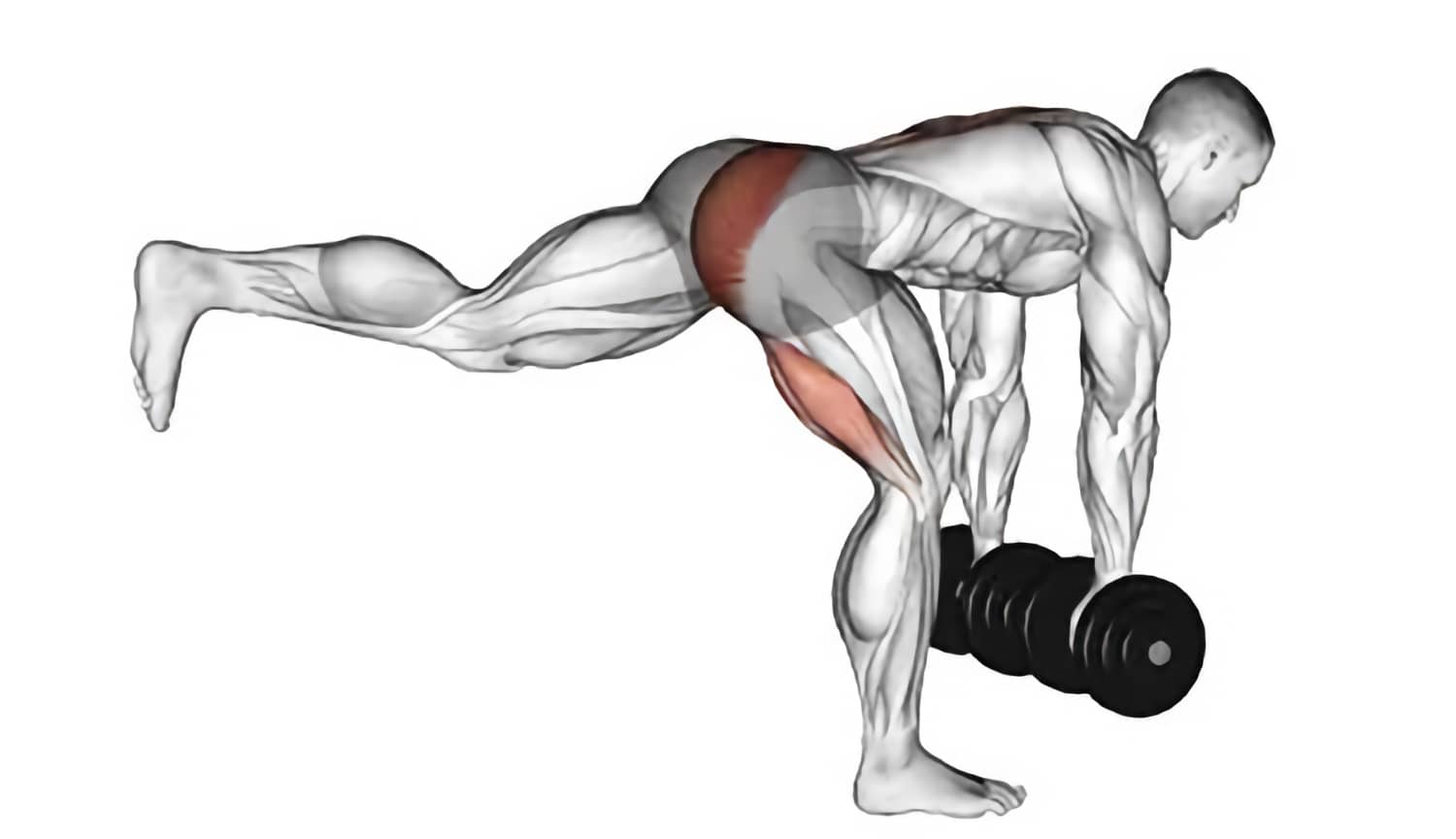 Румынская становая тяга на одной ноге