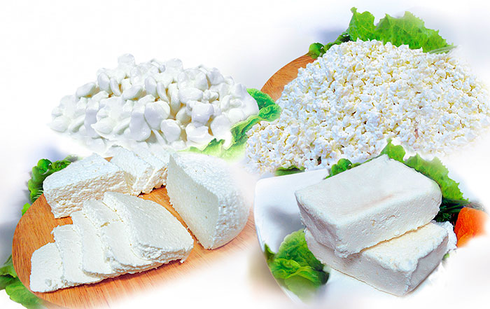 Творог разных сортов