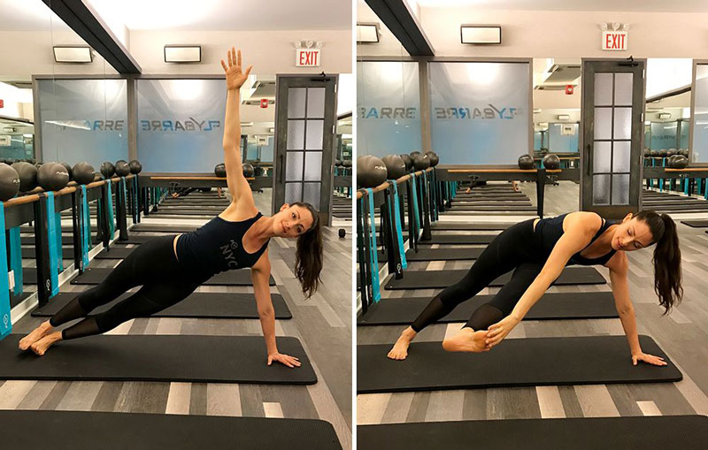 С касанием носков