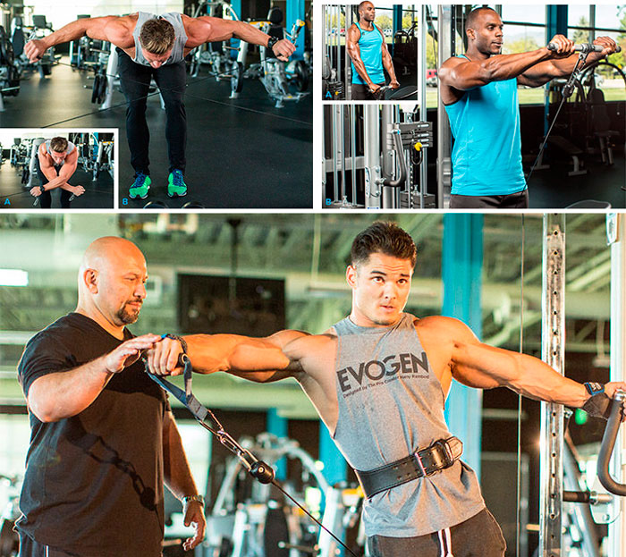 Упражнения на плечи на тренажерах